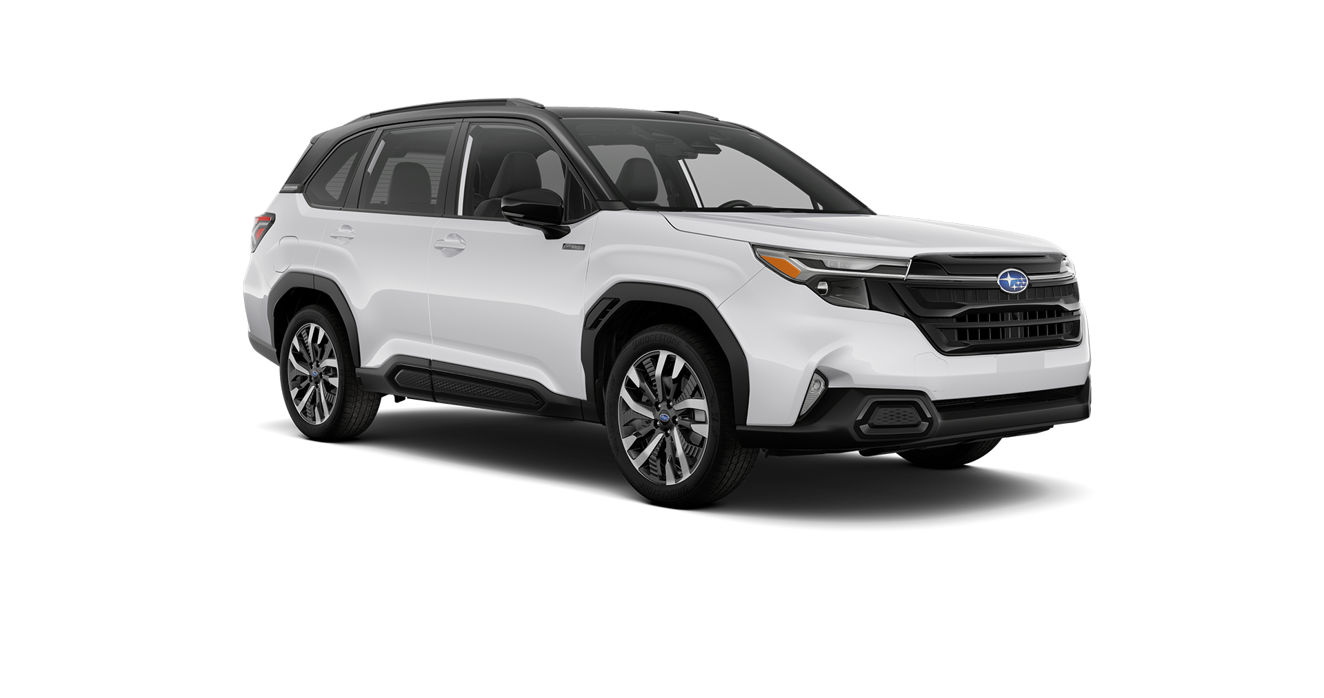 2026 Subaru Forester Touring Hybrid Shown in Crystal White Pearl / Crystal Black Silica Two-Tone