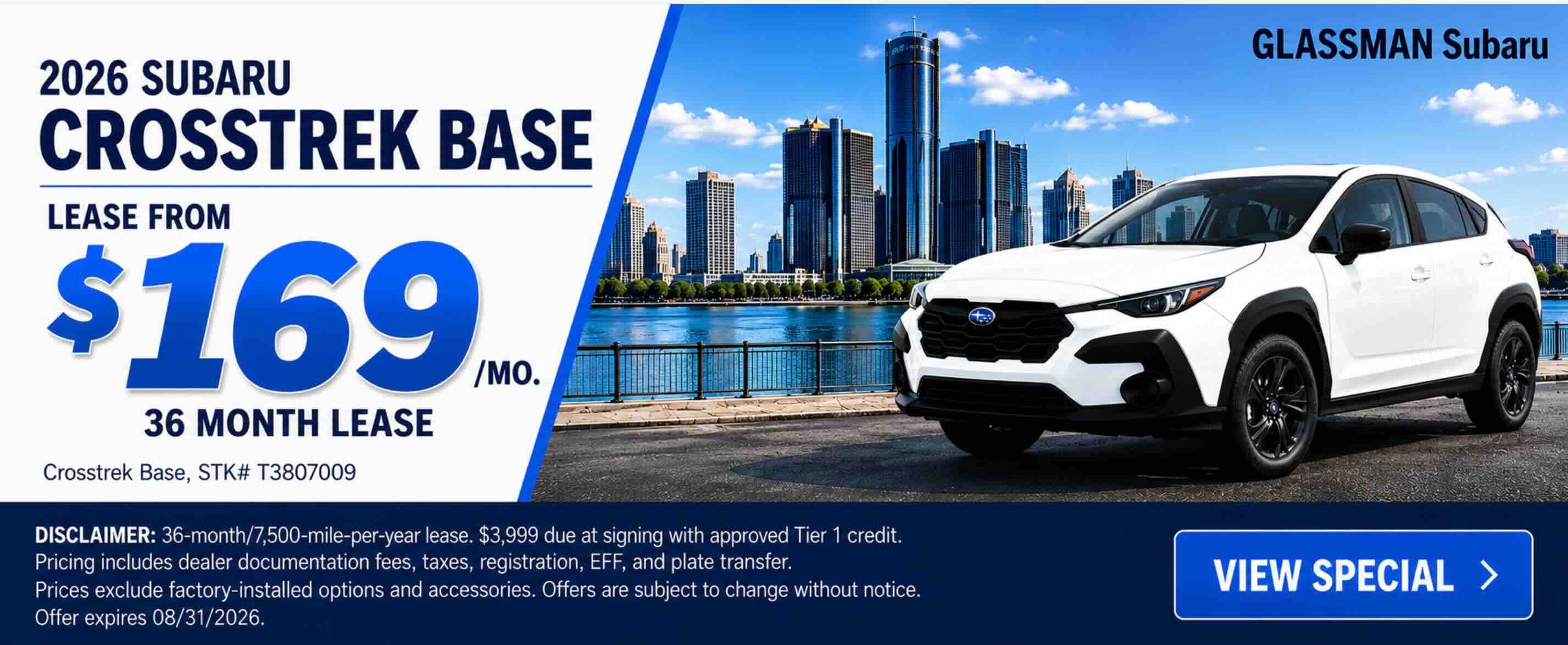2026 Subaru Crosstrek lease