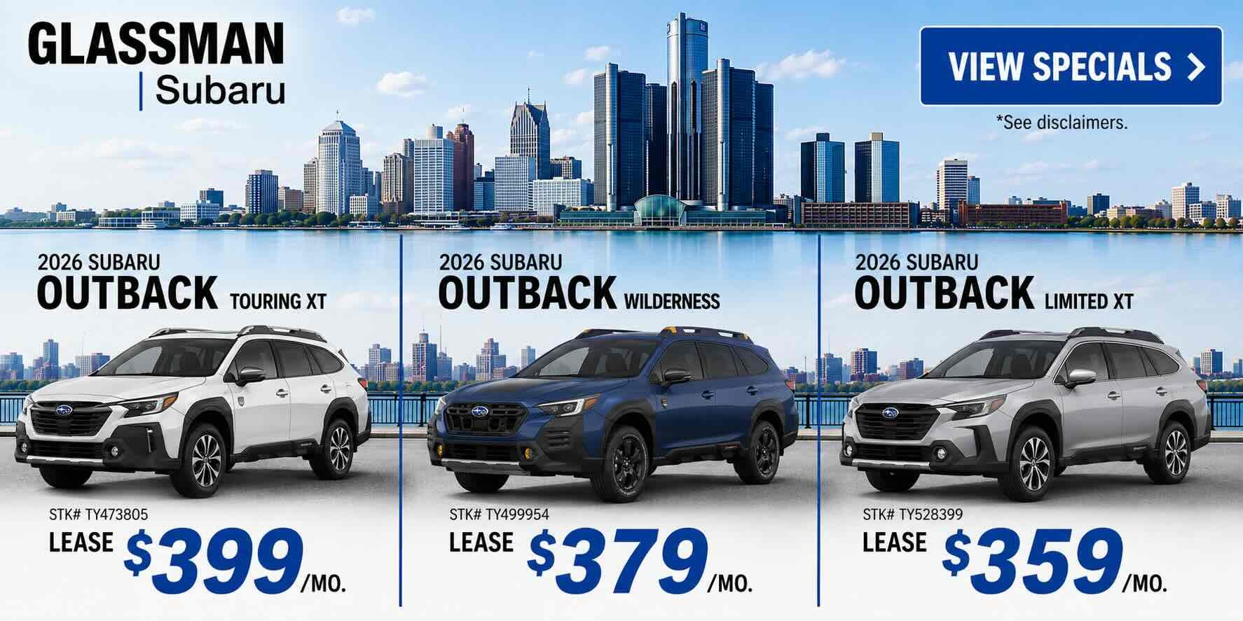 Subaru August lease specials 