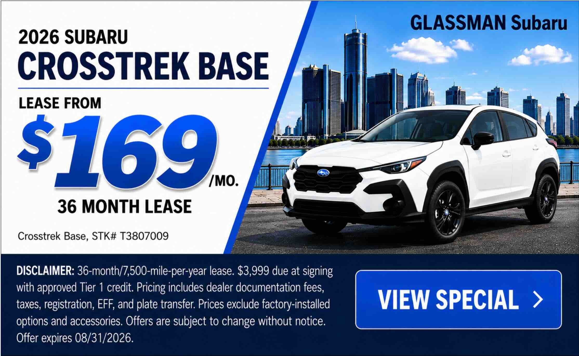 2026 Subaru Crosstrek Lease