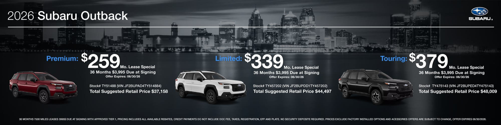 2026 Subaru Outback at Glassman Subaru in Southfield MI
