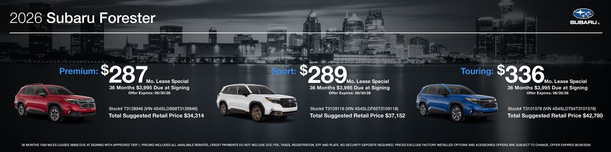 2026 Subaru Forester at Glassman Subaru in Southfield MI